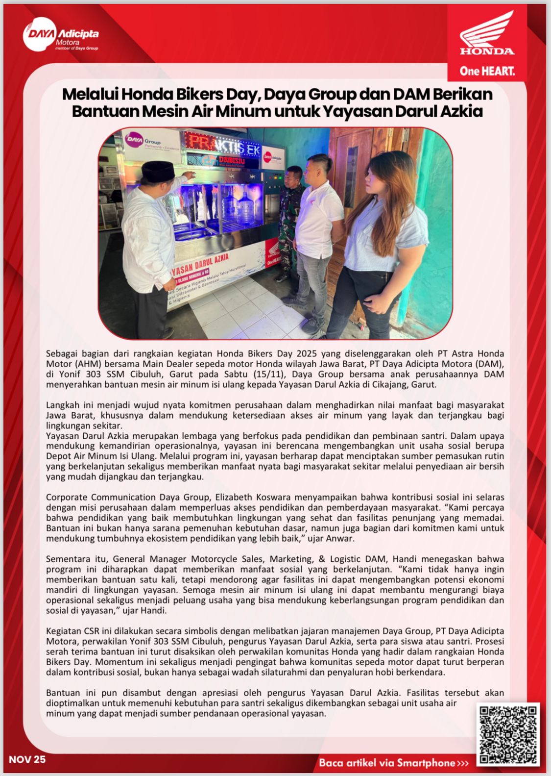 Artikel Honda Bulan November 2025