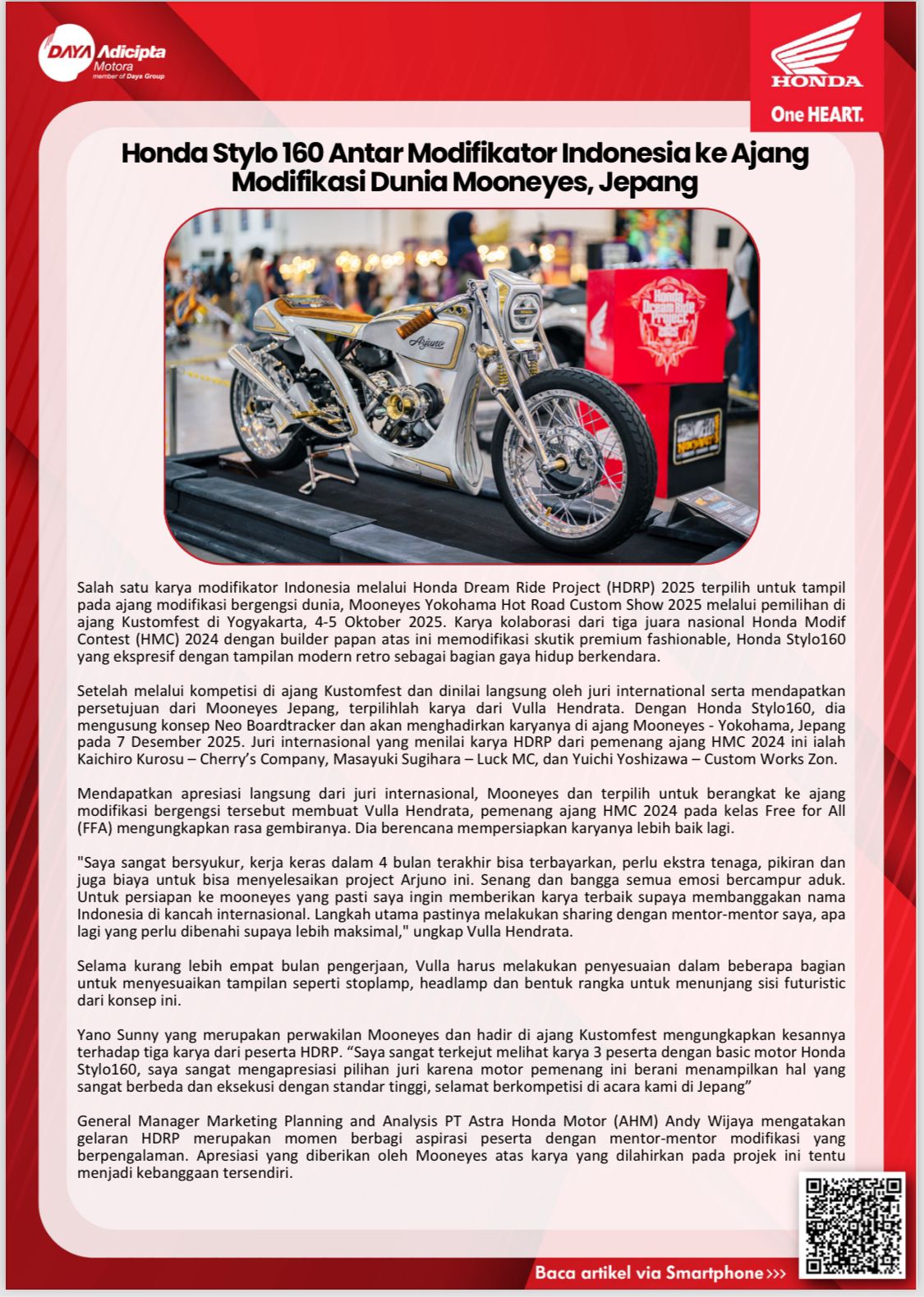 Artikel Honda Bulan Oktober