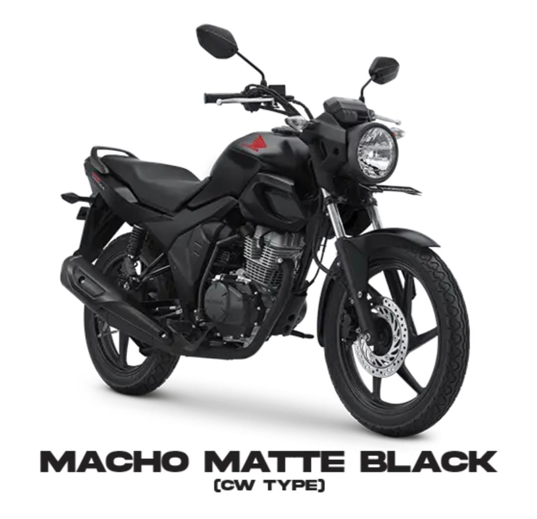 CB 150 VERZA CW ( MACHO MATTE BLACK )