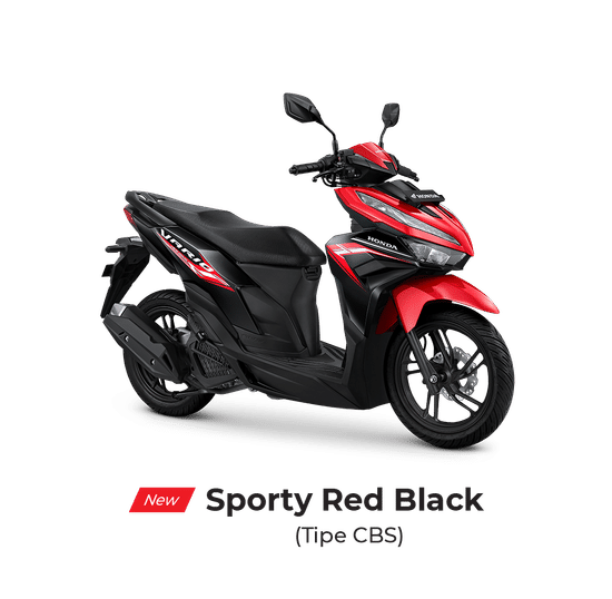 VARIO 125 CBS ( SPORTY RED BLACK )